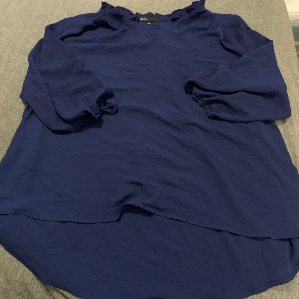 Navy Blue Blouse